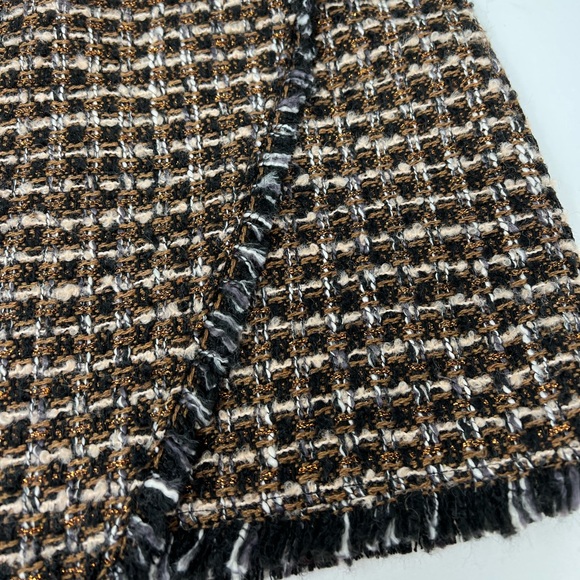 BLANK NYC**Plaid Tweed Brown/Bl./Gold Skirt**Size 27 $88 - Picture 7 of 12